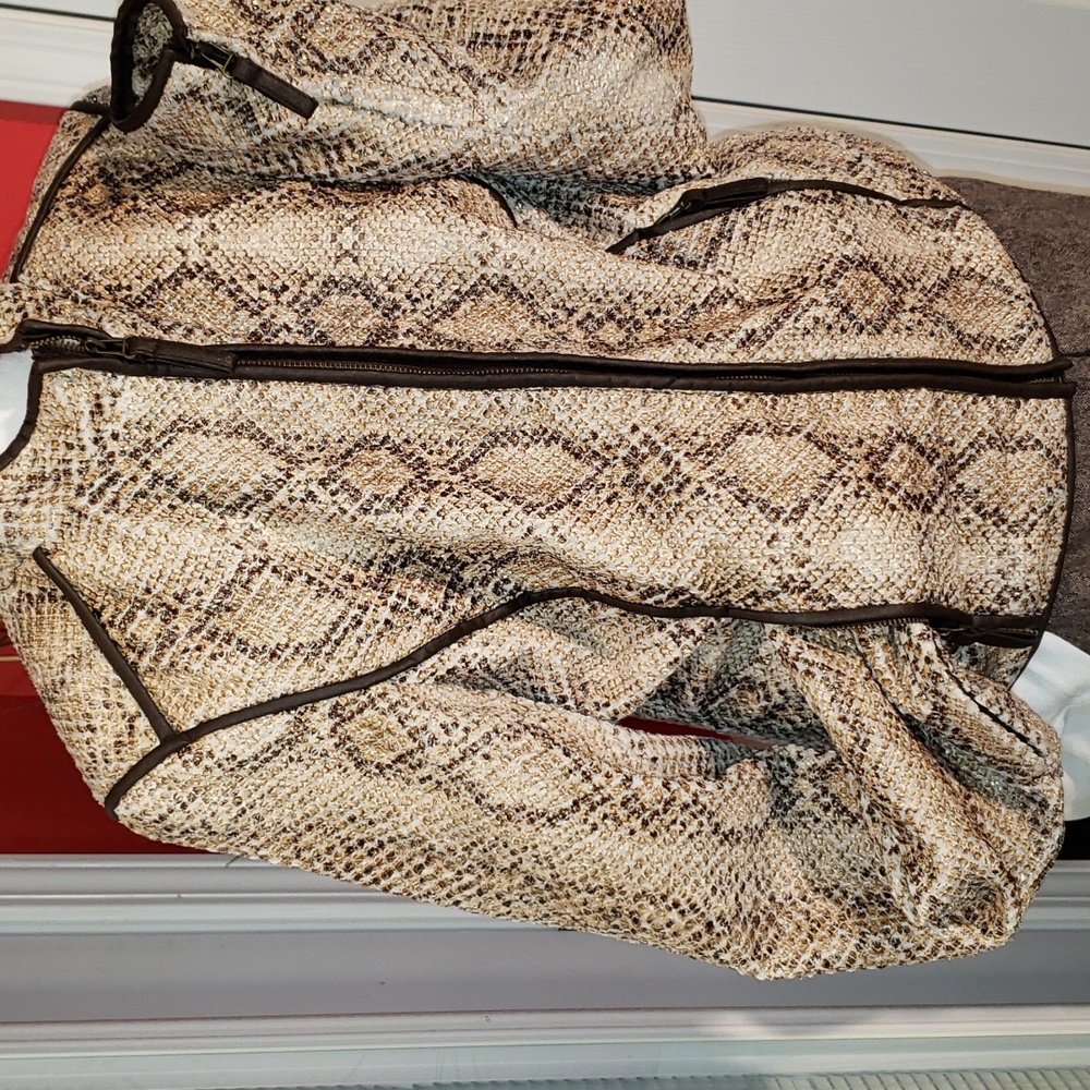 FF 💘MAX STUDIO VINTAGE ANIMAL PRINT HOBO SOHO CHIC BLAZER JACKET COAT - Picture 5 of 17